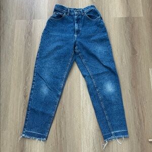 Lee Women's Distressed Blue Ankle Jeans